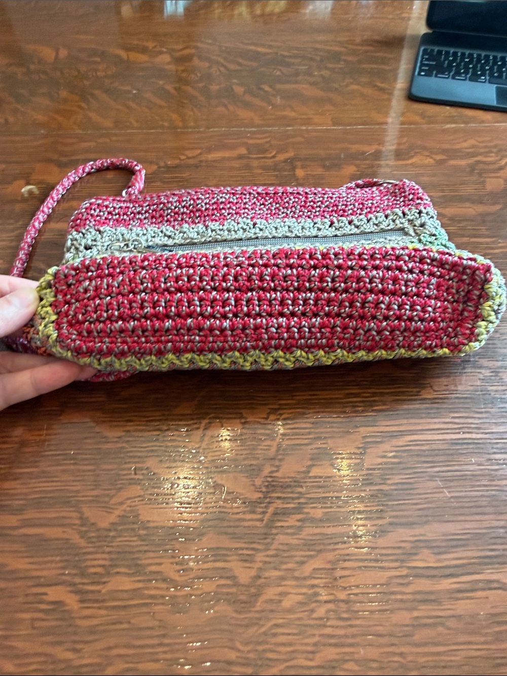 The Sak Colorful Rainbow Woven Crochet Bag - Picture 7 of 12